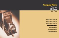 Antique Camera Full Colour Business Cards