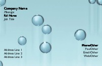 Bubbles Full Colour Business Cards