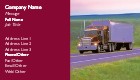 Keep on Trucking Full Colour Business Cards