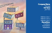 Modular Construction Recycled Business Cards
