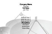 Satellite Dishes Recycled Business Cards