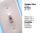 Flip the Switch Full Colour Business Cards