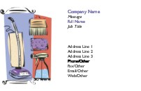 Vacuum Cleaning Essentials Full Colour Business Cards