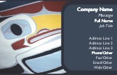 Abstract Shapes Full Colour Magnetic Business Cards