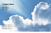 Clouds Full Colour Business Cards