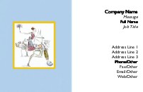 Doing Housework Full Colour Business Cards