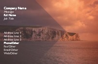 Ocean Cliffs Full Colour Business Cards