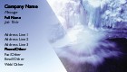Glistening Glacier Full Colour Business Cards