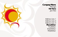 Abstract Sun Full Colour Business Cards
