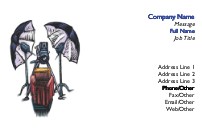 Camera and Lights Recycled Business Cards