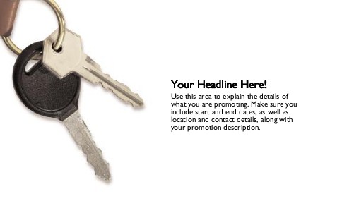 Car Keys Full Colour Oversized Postcards