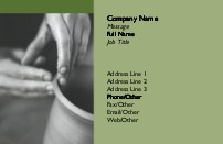 Skillful Hands Recycled Business Cards