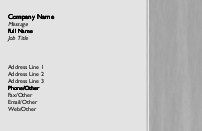 Basic Grey Full Colour Magnetic Business Cards