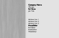 Conservative Grey Full Colour Magnetic Business Cards