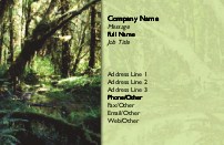 Woodland Stream Full Colour Business Cards
