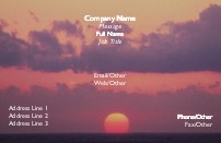 Sunset Full Colour Business Cards