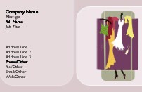 Clothes On Rack Full Colour Business Cards
