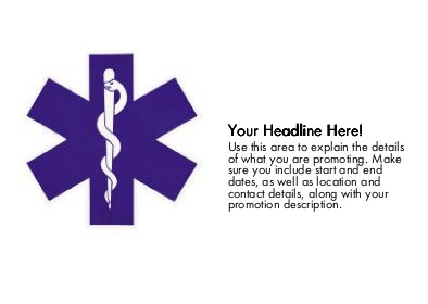 Medical Symbol Full Colour Standard Sized Postcards