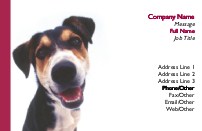 Begging for a Treat Recycled Business Cards