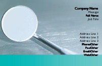 Dental Mirror Full Colour Magnetic Business Cards