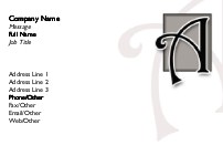 Italic Monogram A