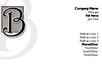 Italic Monogram B