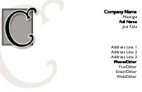 Italic Monogram C