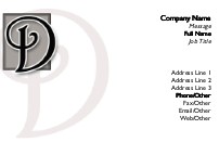 Italic Monogram D