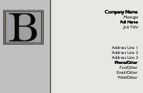 Monogram B