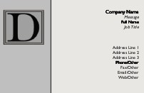 Monogram D