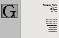 Monogram G