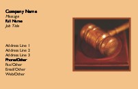 Order in the Court Full Colour Magnetic Business Cards
