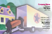 Removal Van Full Colour Magnetic Business Cards