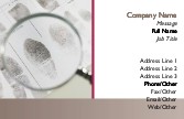 Searching for Clues Full Colour Magnetic Business Cards