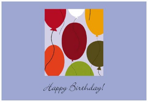 Floating Birthday Balloons Birthday Cards
