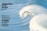 Cresting Wave Full Colour Business Cards