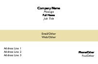 Cream Line Full Colour Business Cards