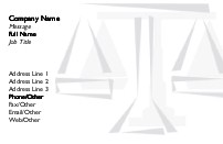 Final Justice Full Colour Magnetic Business Cards