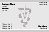 Veterinarian Medical Symbol Full Colour Magnetic Business Cards