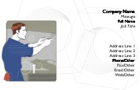 Auto Repairman Full Colour Business Cards
