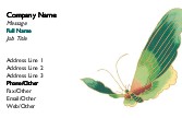 Green Butterfly Recycled Business Cards