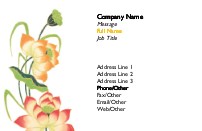 Lotus Recycled Business Cards