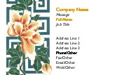 Trellised Flower Recycled Business Cards