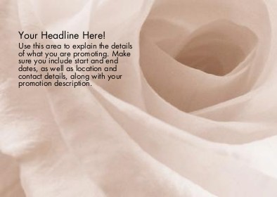 White Rose Full Colour Standard Sized Postcards
