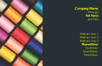 Coloured Spools Full Colour Magnetic Business Cards