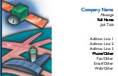 Communication Satellite Recycled Business Cards