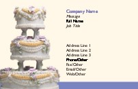 Cut the Cake Full Colour Business Cards