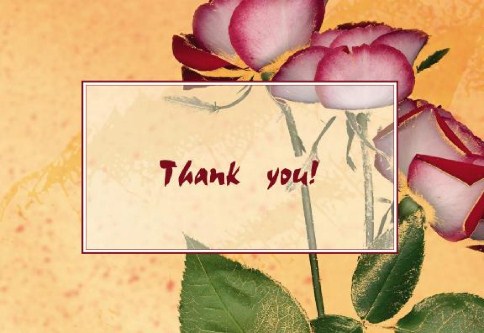 Rose Impressions Thank You Cards