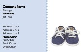 Baby's Shoes Full Colour Business Cards