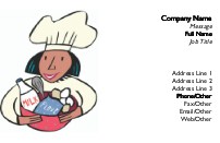 Baker with Ingredients